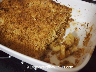 Apple Crumble Disappearing Fast!
