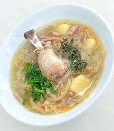 Cabbage and Chicken Soup