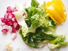 Ingredients for a Radish Salad