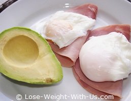  Avocado, Ham and Poached Eggs