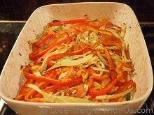 Fennel, Bell Peppers, Onion and Tomatoes Cooked