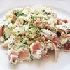 Dill Scrambled Eggs with Ham