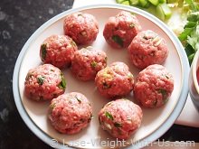 Italian Meatballs Ready to Cook