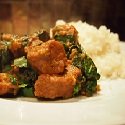 Lamb Curry with Spinach and Cauliflower Rice