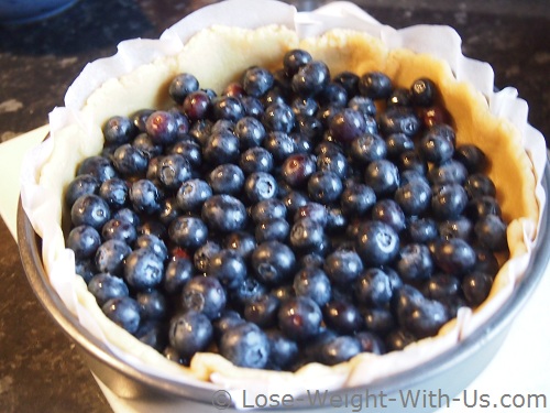 Blueberry Pie Ready for Cooking