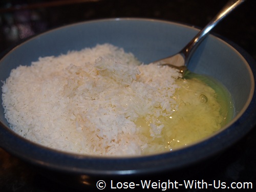 Mixing the Ingredients for the Coconut Biscuits