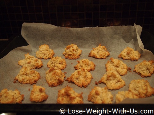 Coconut Biscuits Cooked