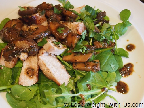 Low Carb Pork and Mushroom Salad Recipe
