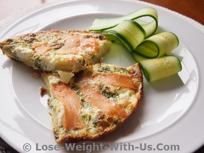 Smoked Salmon Frittata Recipes - 320 Calories